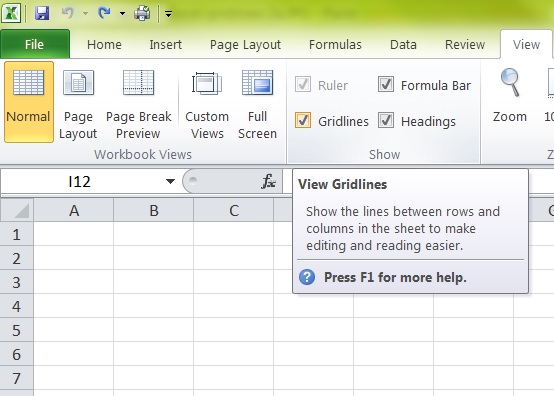 Excel spreadsheet not displaying data